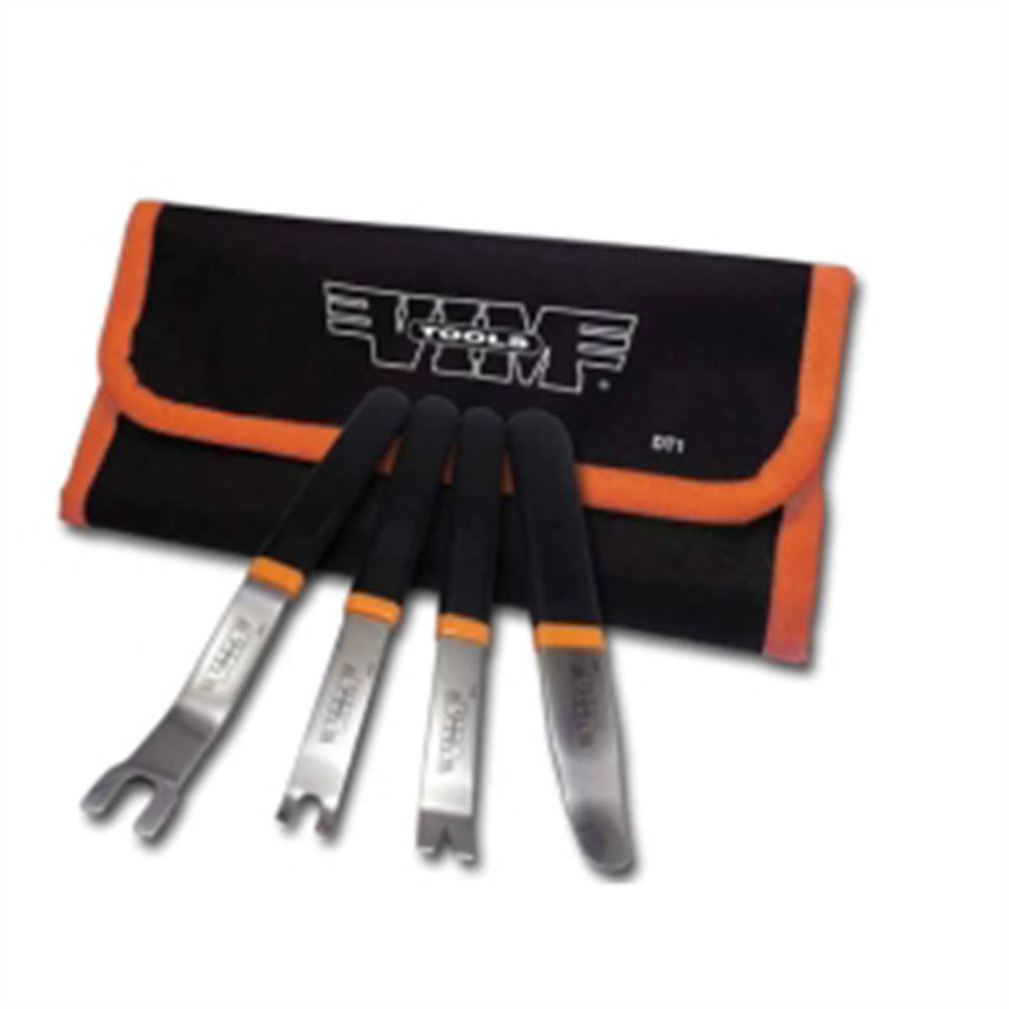 VIM Tools Door and Trim Tool Set — 4-Piece, Stainless Steel, Dipped Handles, Model# VIMDT1